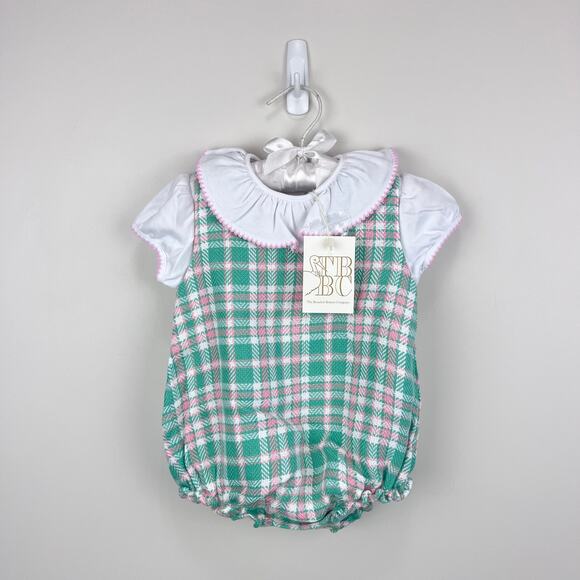 The Beaufort Bonnet Company Brooksy Bubble Set Putney Plaid 6-12 Months NWT - Picture 1 of 9